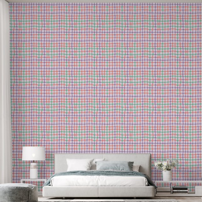 Plaid Pastels (L) Wallpaper (Bedroom)