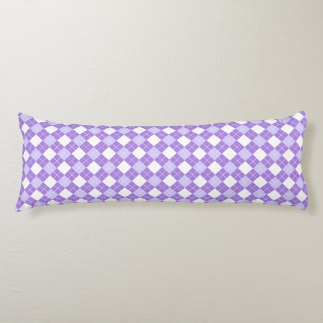 Plaid pattern body pillow (Front)