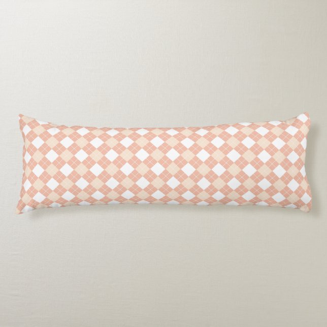 Plaid pattern body pillow (Front)