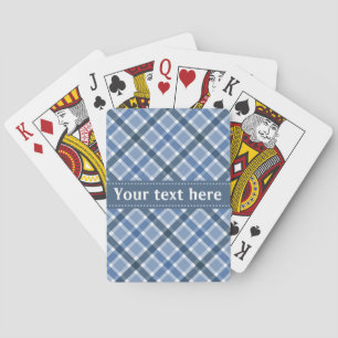 Plaid Pattern custom playing cards