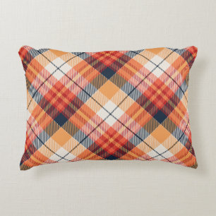 Plaid Pattern  Decorative Cushion