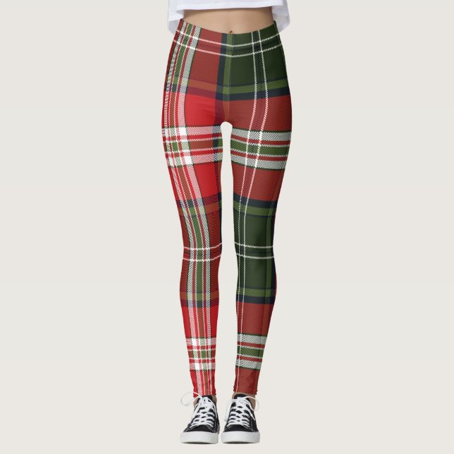Plaid Pattern Leggings (Front)