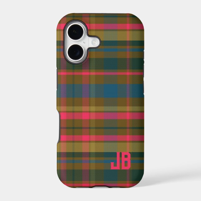 Plaid Pattern Monogram (Back)