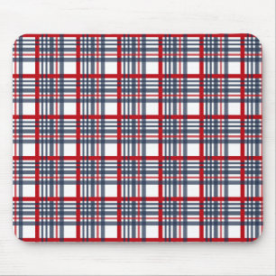 Plaid pattern mouse pad