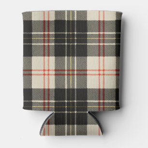 Plaid Pattern: Red Can Cooler