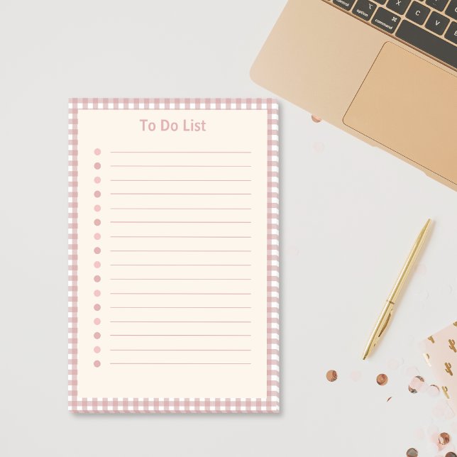 Plaid Pattern To Do List Post-it Notes (Cute Plaid Pattern To Do List Post it Notes)