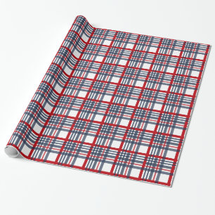 Plaid pattern wrapping paper