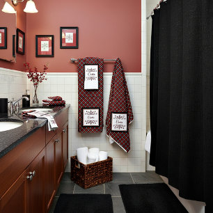 Plaid Personalised snowflake   Bath Towel Set