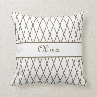 Plaid Pillow With Name
