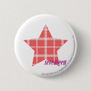 Plaid Pink 3 6 Cm Round Badge