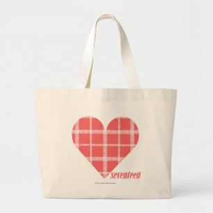 Plaid Pink 4 Large Tote Bag