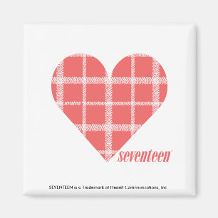 Plaid Pink 4 Magnet