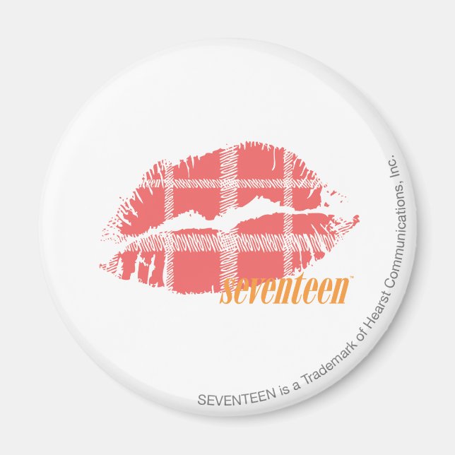 Plaid Pink Magnet (Front)