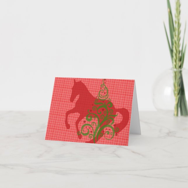 PLAID PIROUETTE NOTECARD (Front)