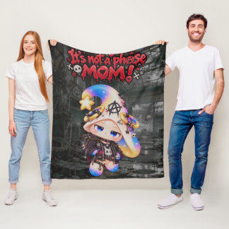 Plaid Polaire Zessi - It's Not A Phase Mum Fleece Blanket