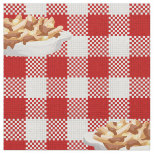plaid poutine fabric