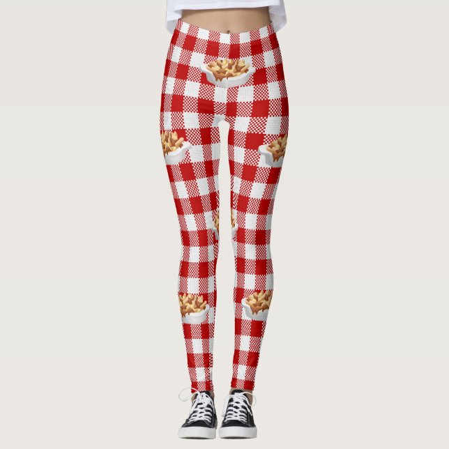 plaid poutine leggings (Front)