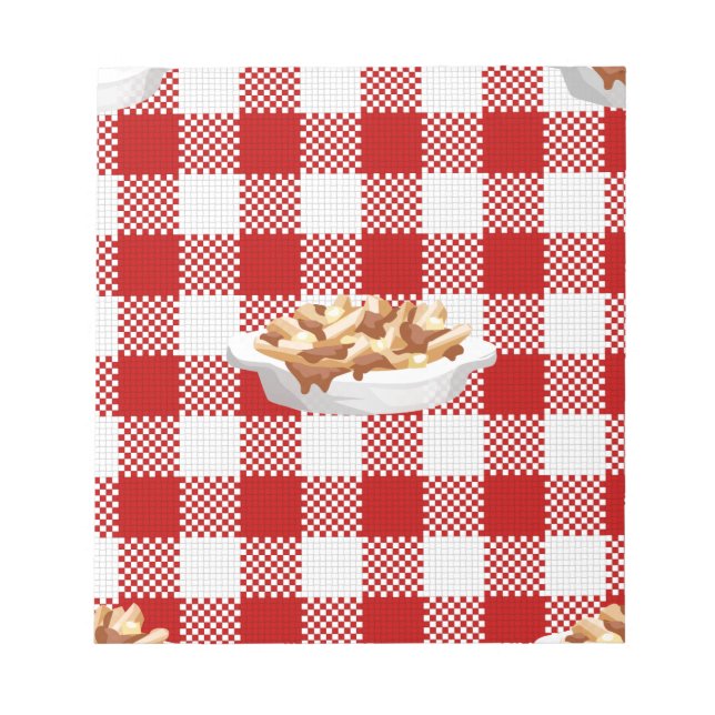 plaid poutine notepad (Front)