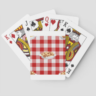 plaid poutine playing cards