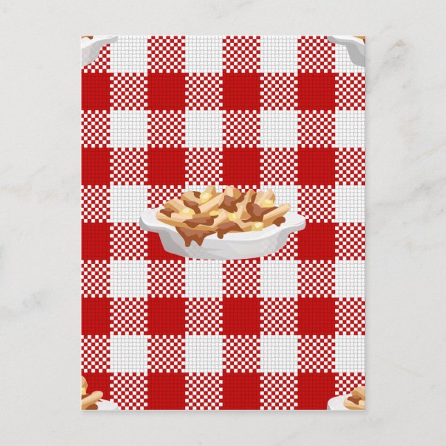 plaid poutine postcard (Front)