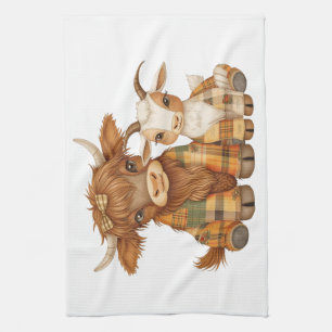 Plaid & Precious Pals Tea Towel