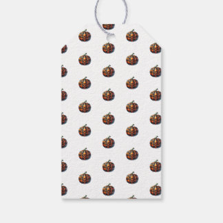 Plaid Pumpkin Halloween Gift Tag