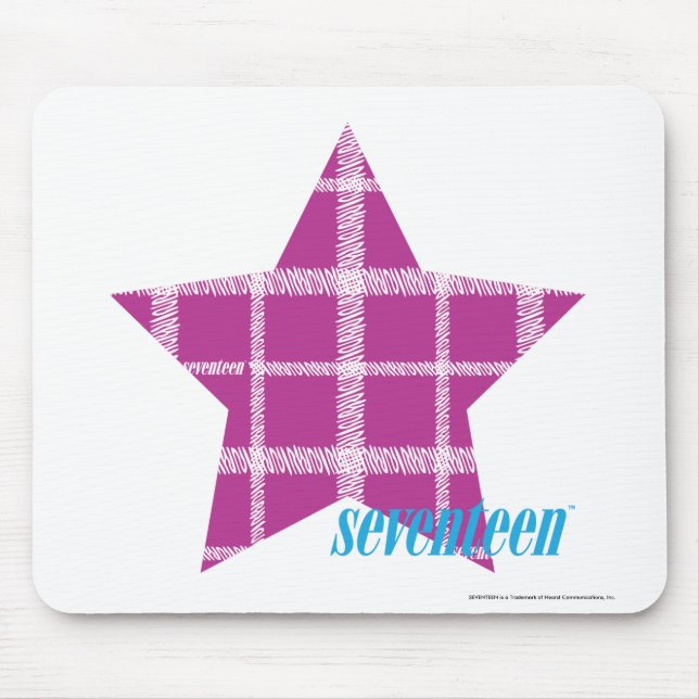 Plaid Purple 3 Mouse Pad (Front)