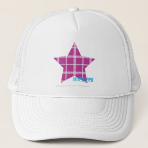 Plaid Purple 3 Trucker Hat