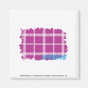 Plaid Purple 4 Magnet