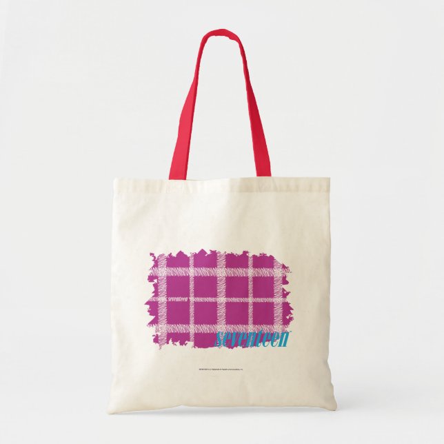 Plaid Purple 4 Tote Bag (Front)