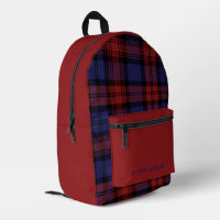Plaid Purple and Burgundy Rustic MacLachlan Tartan