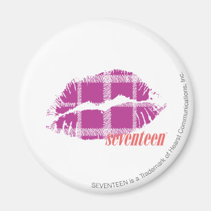 Plaid Purple Magnet
