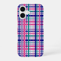 Plaid Purple Pink Teal Navy Blue Pattern