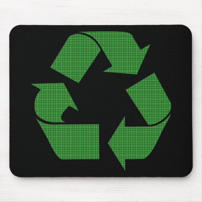 plaid recycle mouse pad (Front)
