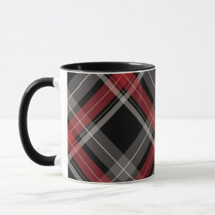 PLAID red black Mug