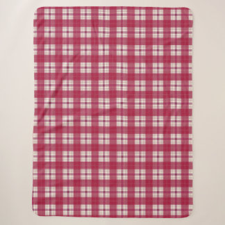 plaid red sherpa blanket