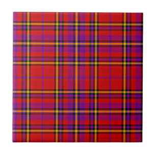 Plaid Red Tartan Swahili Chequered Pattern-54813 Ceramic Tile
