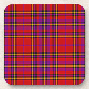 Plaid Red Tartan Swahili Chequered Pattern-54813 Coaster