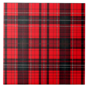 Plaid Red Traditional Tartan Popular Collection Ceramic Tile
