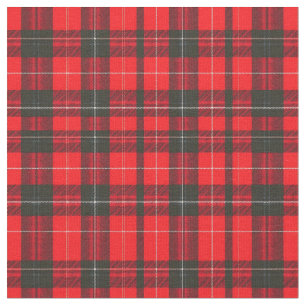 Plaid Red Traditional Tartan Trendy Collection Fabric