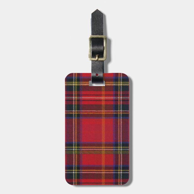 plaid royale luggage tag (Front Vertical)