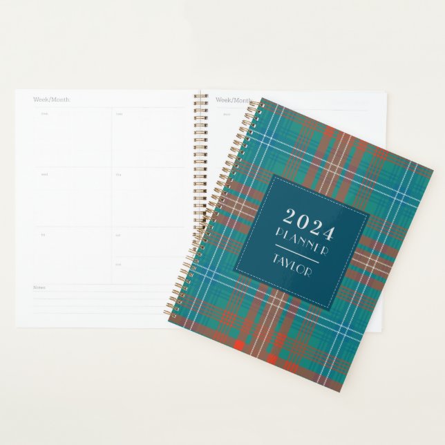 Plaid Rustic Clan Wilson 2024 Tartan Planner (Display)
