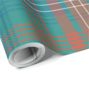 Plaid Rustic Clan Wilson Bright Tartan Wrapping Paper