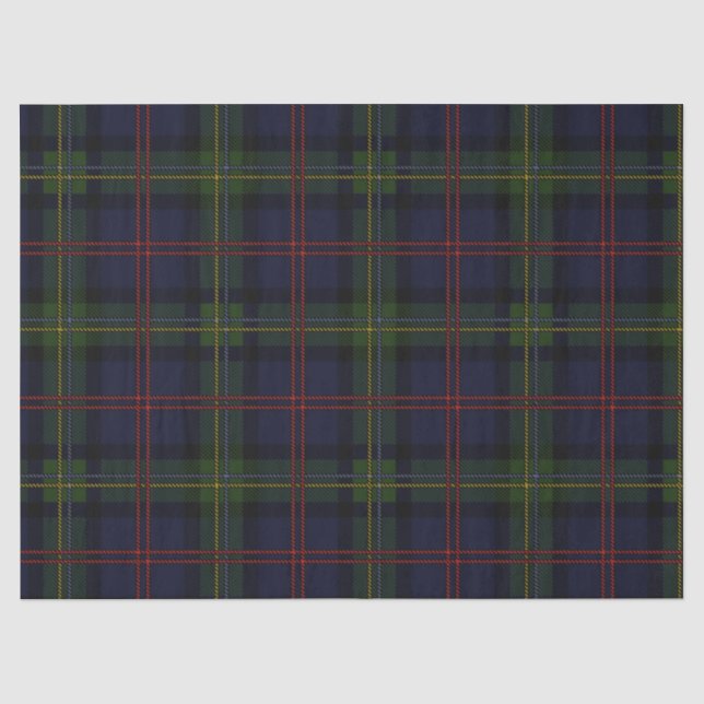 Plaid Rustic Classic Elegant Tartan Tissue Paper (Front)