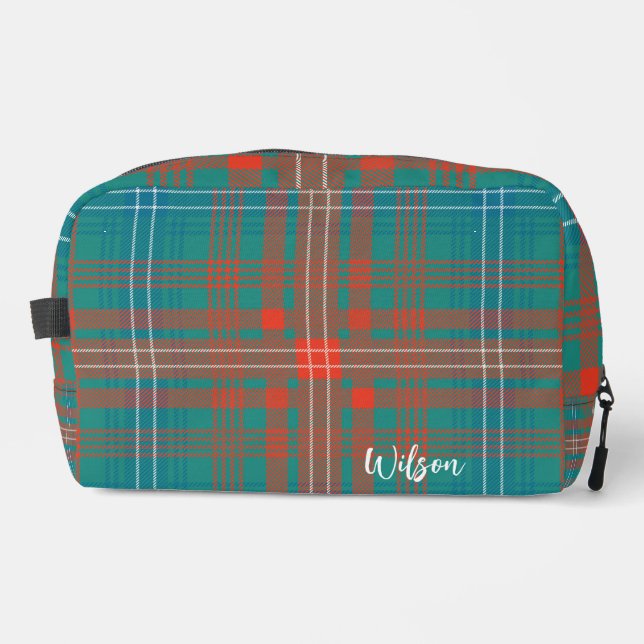 Plaid Rustic Classic Wilson Tartan Dopp Kit (Front)
