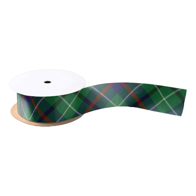 Plaid Rustic Green Classic Tartan Satin Ribbon (Spool)