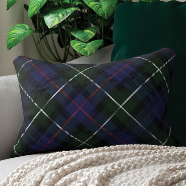 Plaid Rustic Green Purple Clan MacKenzie Tartan Decorative Cushion (Rustic Plaid Clan MacKenzie Tartan Accent Pillow)