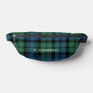 Plaid Rustic Personalise Campbell Tartan Bum Bags