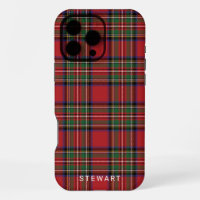 Plaid Rustic Red and Green Stewart Tartan