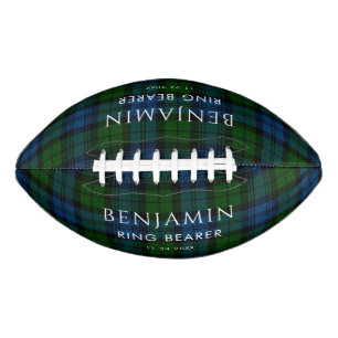 Plaid Rustic Ring Bearer Campbell Military Tartan Football